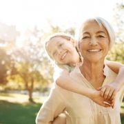 Senior woman with grandchild